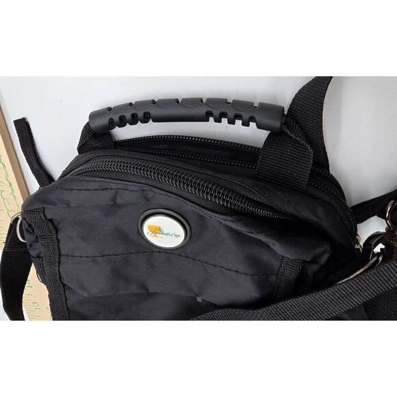 BlackShoulder Sling Bag W/ Multiple Pockets Adjustable Strap The Presidents Cup - Picture 5 of 6
